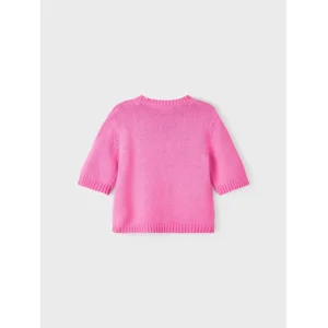 Name it Meisjes Roze Knit Trui Halflange Mouw Balao Cyclamen