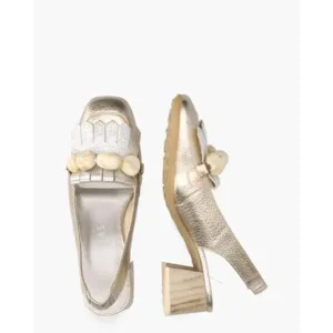Hispanitas HV253945 Goud Dames Slingbackloafers
