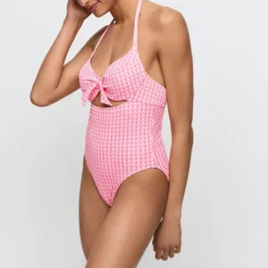 Marie Jo Swim Badpak: Mary Lynn, Rose Gingham, europese maten ( MJO.342 )