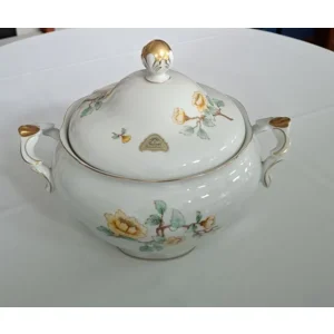 Lindner Bavaria porzellan 	68 Teerose	Soepterinne met deksel		Handarbeid