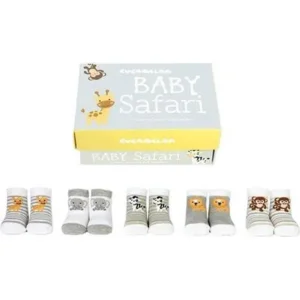 United Oddsocks Safari baby sokken 5 paar in een doos 0-12 maanden