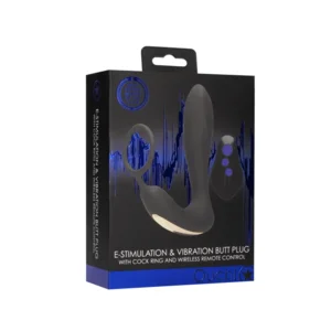 Ouch! E-stim Viberende Buttplug 14 cm