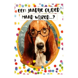 Kaart - Fun - Een jaartje ouder maar wijzer...? - BWH16-B