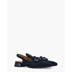 Di Lauro Wasima Donkerblauw Dames Slingbacks