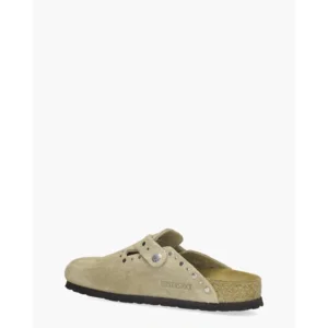 Birkenstock Boston Rivets Taupe Damesslippers