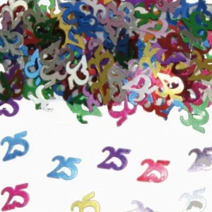 Tafeldecoratie - Confetti - 25 Jaar - 14 Gram