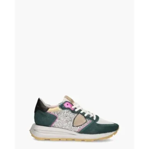 Philippe Model Tropez Haute Groen/Multicolor Damessneakers