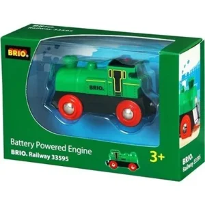 Trein - Locomotief - Op batterijen - Groen - Stop/start (33595)