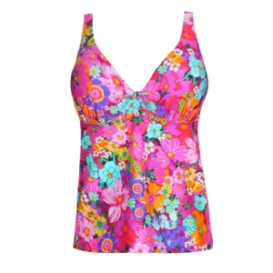 Prima Donna Swim Najac tankini in roze met bloemenprint