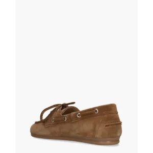 Posa Boat Loafer Lichtbruin Dames Veterschoenen