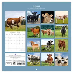 Kalender - 2026 - Cows - 30x30cm