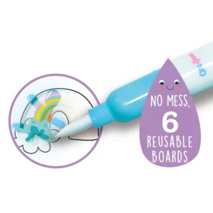 Kleuren met water - Eenhoorns - Met spelletjes & stickers