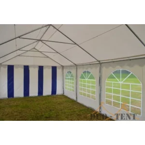 Partytent 3x6 Premium PVC Brandvertragend | Blauw / wit