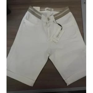 Para Mi Short: Lyndsey Color Denim Elastic: White ( PARA.165 )