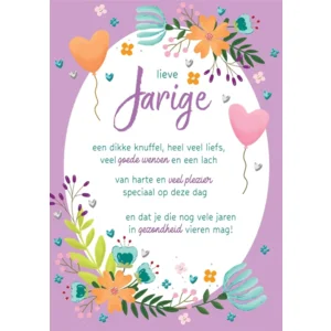 Kaart - Lieve jarige - Lifetime of love - 01-LV.GBE.0010