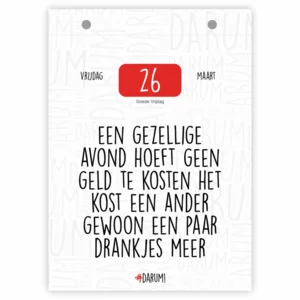 Scheurkalender - Darum! - 2027 - 13x18cm