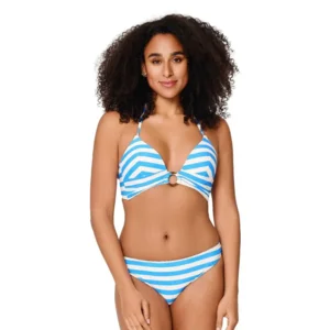 Lingadore Summer Stripes triangel bikini in blauw en wit