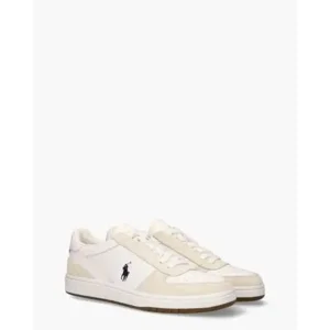 Polo Ralph Lauren Polo Court Wit/Beige Herensneakers