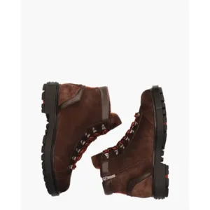 Santoni 18190 Donkerbruin Heren Veterboots