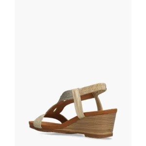 Lisa & Jo Zowi Goud Damessandalen