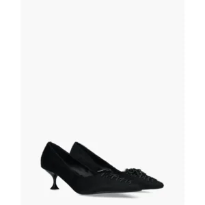 Lola Cruz 072Z90BK Hairy Black Damespumps