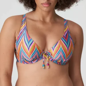 Prima Donna Swim Kea triangel bikini in regenboogkleuren