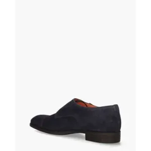 Santoni 14549 Donkerblauw Heren Gespschoenen