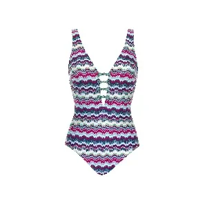 Sunflair Badpak: Multicolor, fantasie aan de borst ( SUNF.197 )