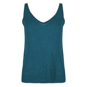 Esqualo Gebreide Top: Harbor Blue ( petrol Blauw ) ( ESQ.153)