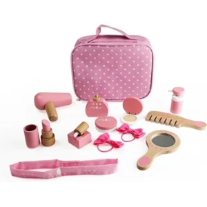 Make-up set - Hout - In beautycase - 11dlg.