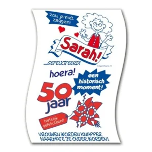 Toiletpapier - 50 Jaar - Sarah