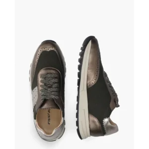Rapid Soul Yavanna Donkergroene/Metallic Damessneakers