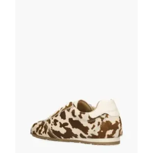 DWRS Label Sava Cow Hair On Bruin/Off-White Damessneakers