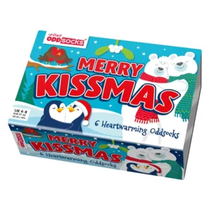 Kerstsokken Dames Merry Kissmas Mismatched 37-42 Oddsocks