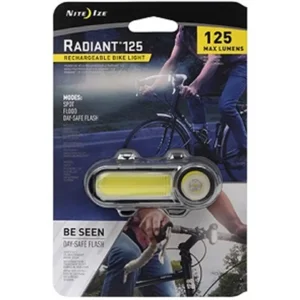 Nite Ize Radiant 125 Oplaadbare Fiets lamp Wit 125 Lumen R125RBA-02-R7