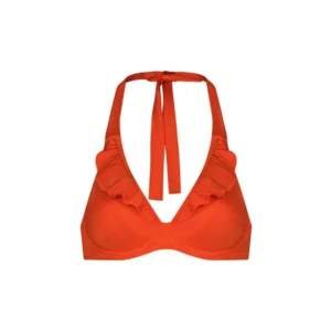 Cyell Satin Tomato beugelbikini in oranje