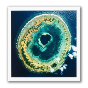 Kaart - Paperclip - Call of the wild - Luchtfoto van een eiland - VB0.0029