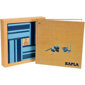 Plankjes - Kapla - Licht & donker blauw - 40st. - Incl. boek