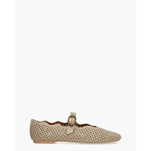 Kurt Geiger Wavy Mayfair Ballet Flat Goud Damesballerina's