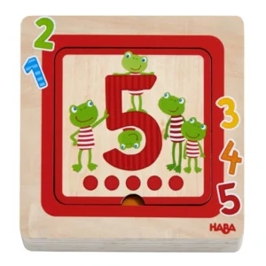 Puzzel - Cijfervrienden - Hout - 5st.