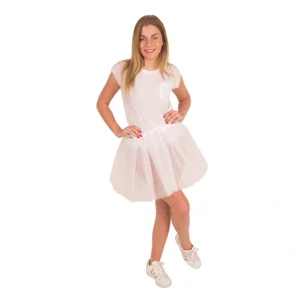 Neon witte Tutu - Witte Tutu medium lengte - Tutu 40 cm