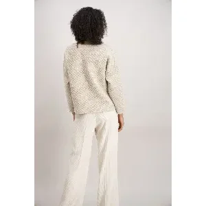 Signe Nature dames pull: Ecru lange mouw ( Signe.1336 )