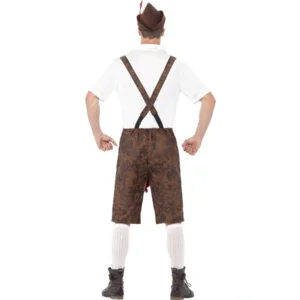 Kostuum - Oktoberfest - Lederhose, shirt & hoed - Braadworst - L