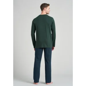 Schiesser – Fine Interlock – Pyjama – 175640 – Dark Green.