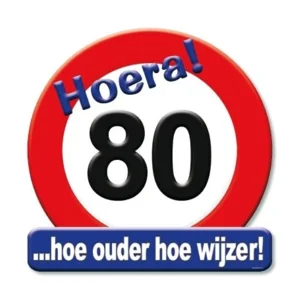 Huldebord - 80 Jaar