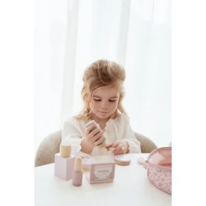 Make-up set - Beautycase - Hout in stoffen tas