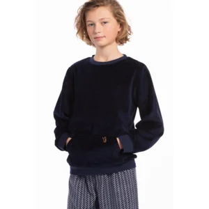 Eskimo Pyjama Jongens: Stephen, Fleece broek, shirt velours ( ESK.1816 / ESK1817 )