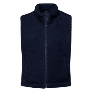 Frank Walder  Dames Bodywarmer, schapenvel, blauw ( WAL.82 )