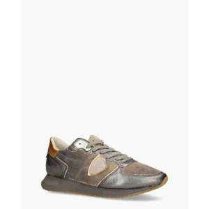 Philippe Model Tropez X Mondial Zilver/Beige Damessneakers