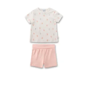 Sanetta Meisjes Pyjama: Vlinder motief, korte mouw / short ( SAN.104 )